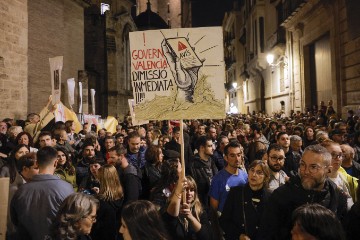 SPAIN FLOODS PROTEST