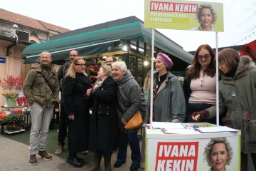 Konferencija za medije predsjedničke kandidatkinje Ivane Kekin