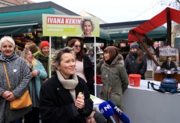 Konferencija za medije predsjedničke kandidatkinje Ivane Kekin