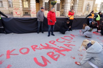 SERBIA ACCIDENT PROTEST