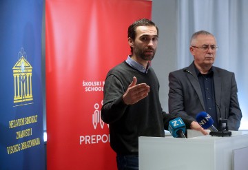 Konferencija za medije Školskog sindikata Preporod i Nezavisnog sindikata znanosti