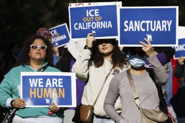 USA CALIFORNIA STOP MASS DEPORTATIONS RALLY