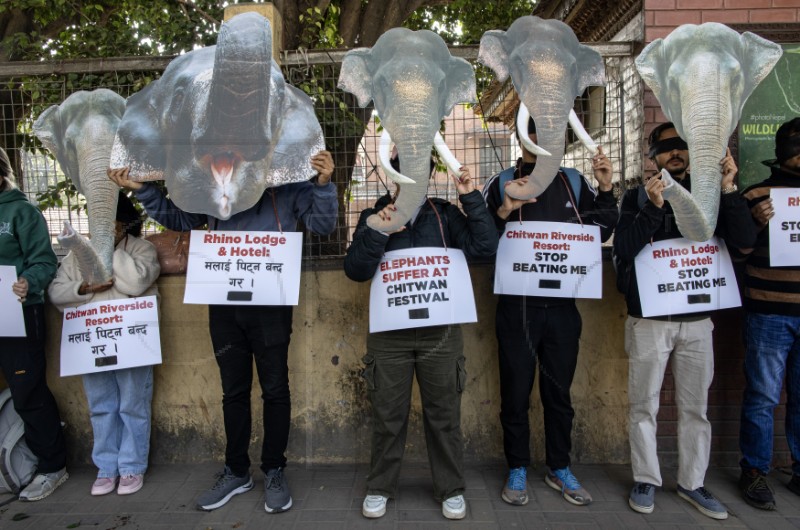 NEPAL ANIMAL RIGHTS PROTEST