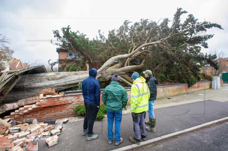 BRITAIN WEATHER STORM DARRAGH