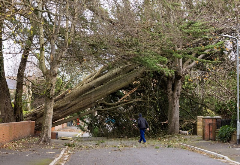 BRITAIN WEATHER STORM DARRAGH