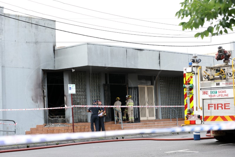 AUSTRALIA SYNAGOGUE FIRE