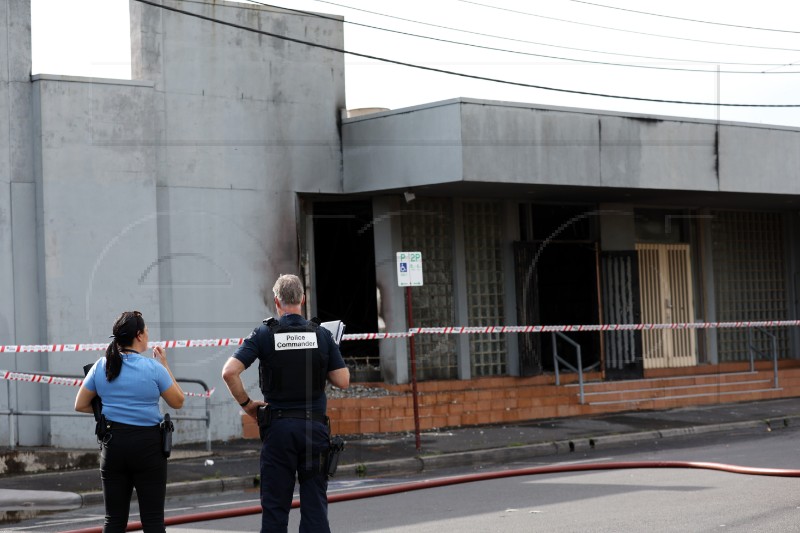 AUSTRALIA SYNAGOGUE FIRE