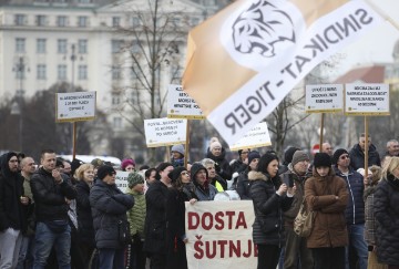 Prosvjed 'Zajedno za veće plaće'