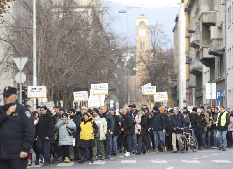 Prosvjed 'Zajedno za veće plaće'