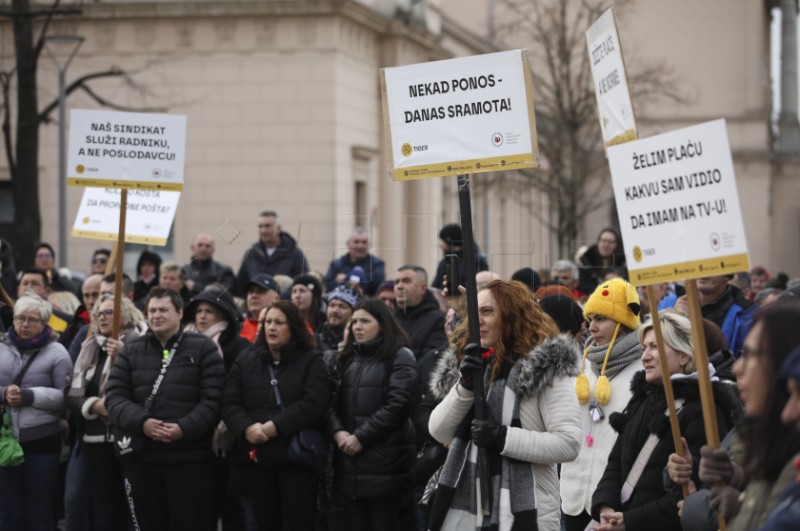 Prosvjed 'Zajedno za veće plaće'