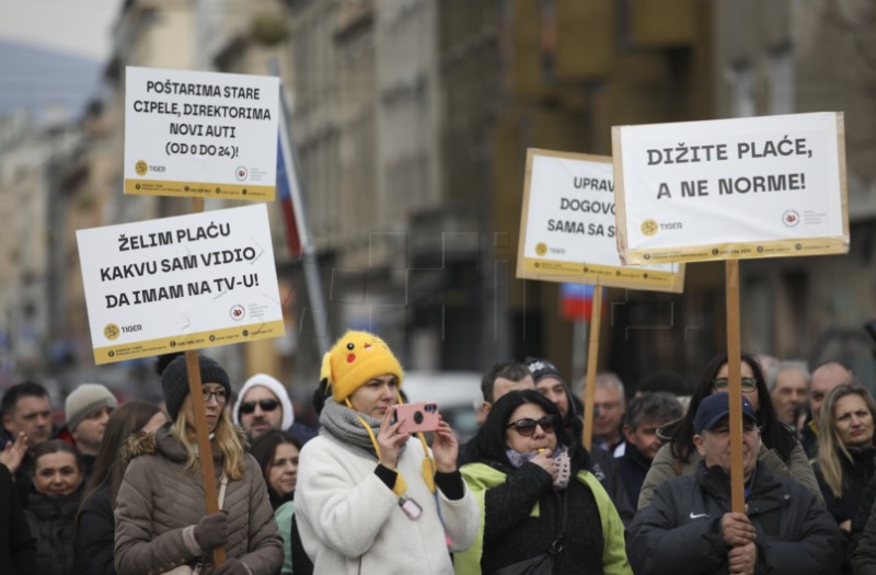 Prosvjed 'Zajedno za veće plaće'