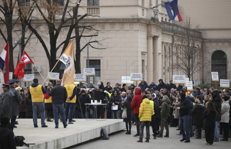 Prosvjed 'Zajedno za veće plaće'