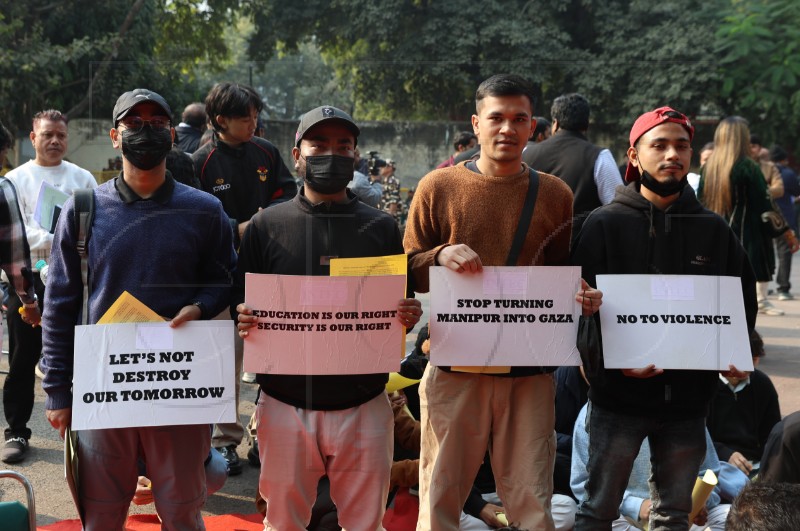 INDIA MANIPUR PROTEST