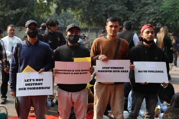 INDIA MANIPUR PROTEST