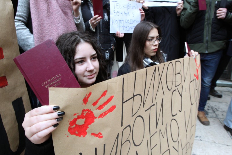 Srbija: Širi se val studentskih prosvjeda nakon novosadske nesreće