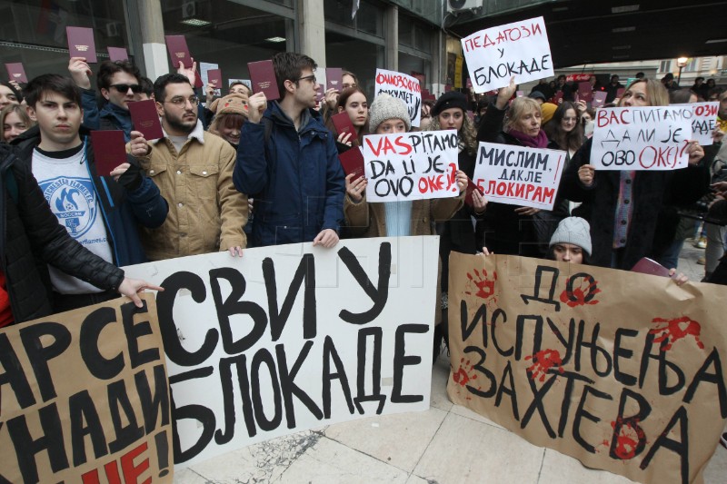 Srbija: Širi se val studentskih prosvjeda nakon novosadske nesreće