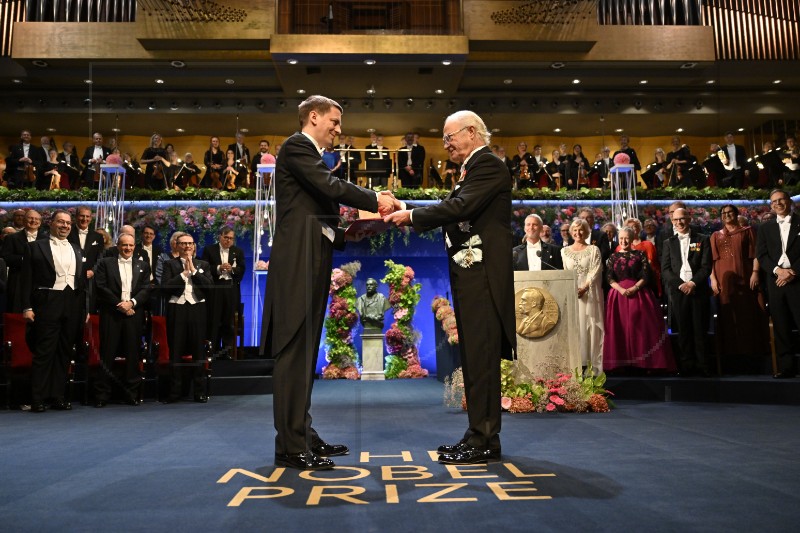 Свечена церемонија на доделување на НОБЕЛОВАТА НАГРАДА ВО ШВЕДСКА 2024