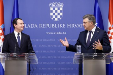 Tiskovna konferencija Plenkovića i Kurtija