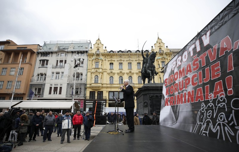 Prosvjed "Protiv siromaštva, korupcije i kriminala!"