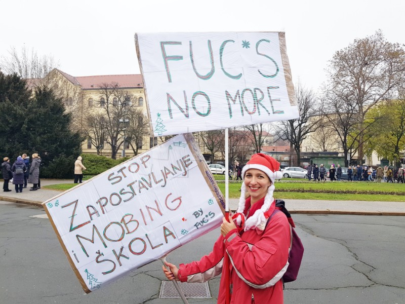 Prosvjed školskih sindikata