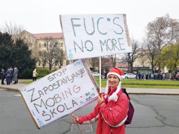 Prosvjed školskih sindikata