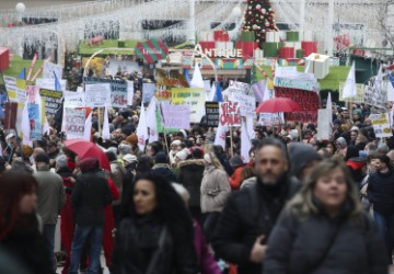 Prosvjed školskih sindikata