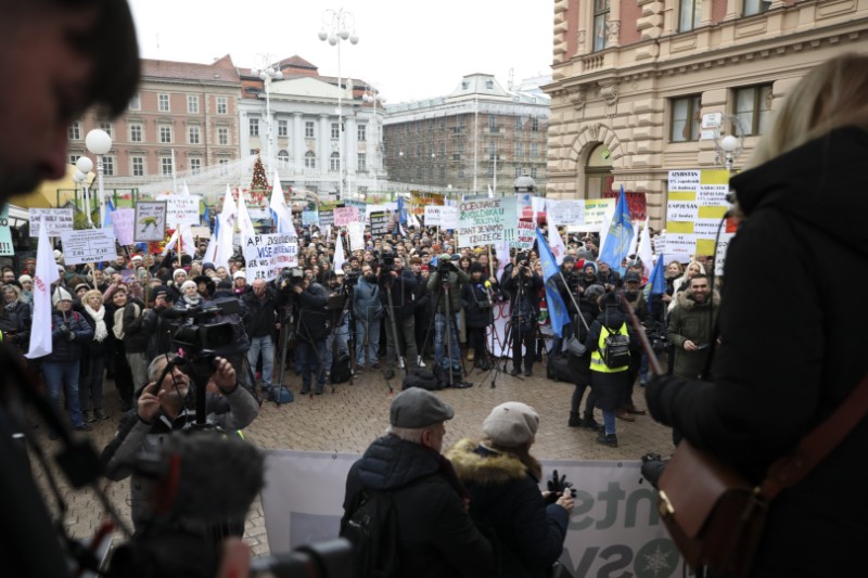 Prosvjed školskih sindikata