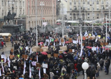 Prosvjed školskih sindikata