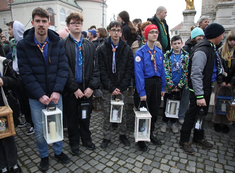 Ceremonija donošenja Betlehemskog svjetla mira u Hrvatsku