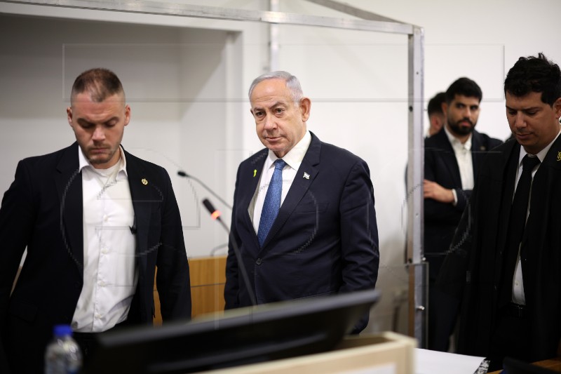 MIDEAST ISRAEL NETANYAHU TRIAL