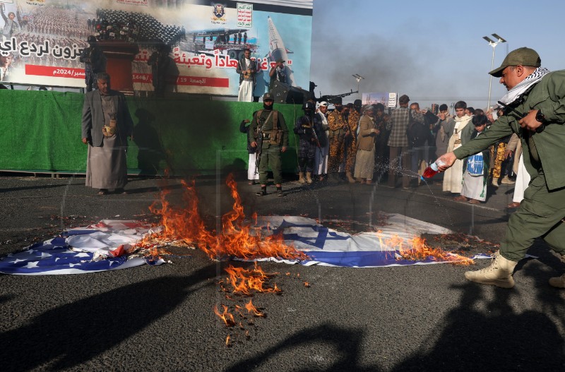 YEMEN USA ISRAEL PROTEST