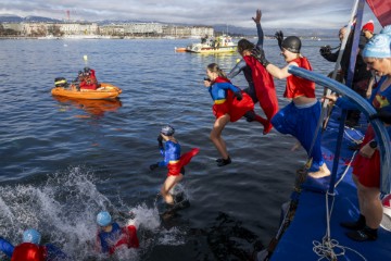 SWITZERLAND CHRISTMAS SWIMMING