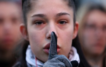 SERBIA ACCIDENT PROTEST