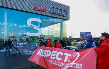 BELGIUM PROTEST AUDI 