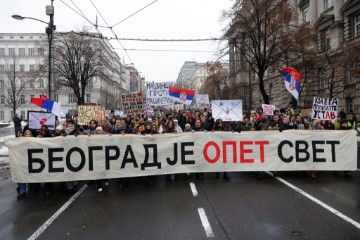 SERBIA ACCIDENT PROTEST