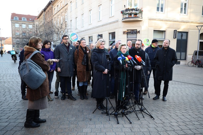 Konferencija za medije predsjedničke kandidatkinje Ivane Kekin