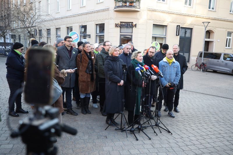 Konferencija za medije predsjedničke kandidatkinje Ivane Kekin