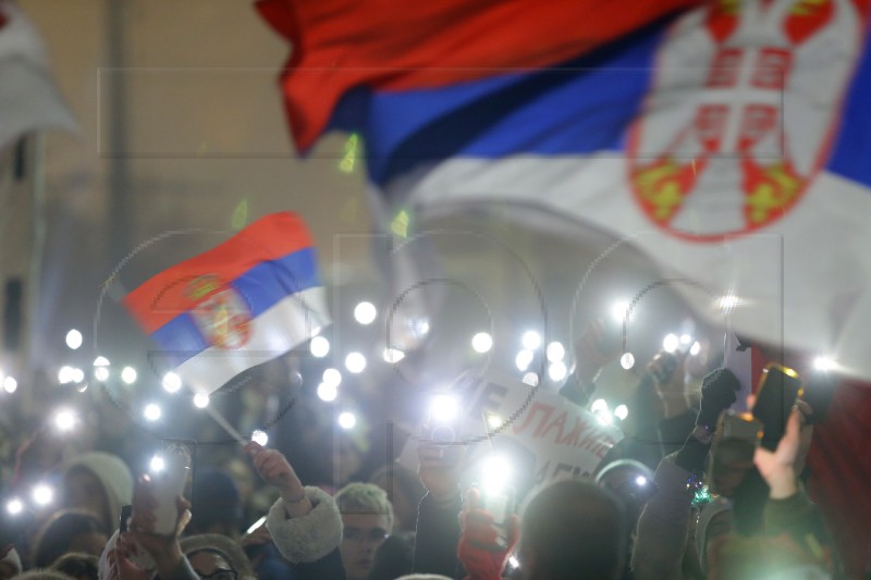 SERBIA ACCIDENT STUDENT PROTEST