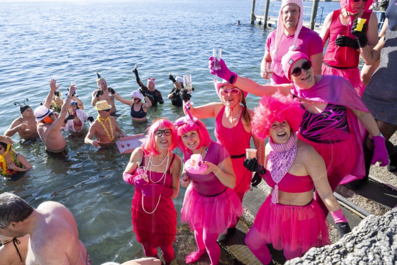 SWITZERLAND NEW YEAR 2025 GENEVA SWIMMING