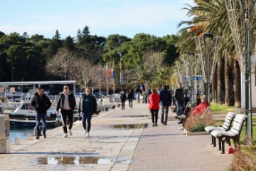 Makarska početkom siječnja