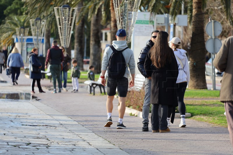 Makarska početkom siječnja