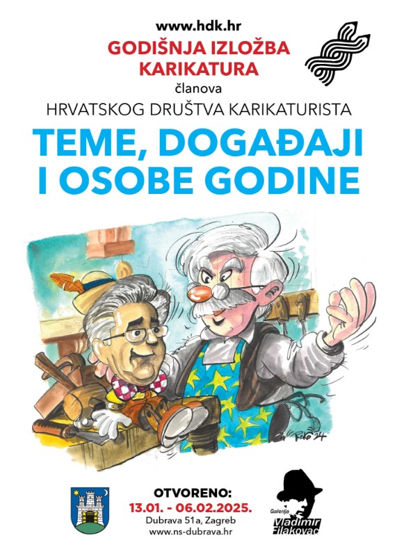 Otvara se tradicionalna izložba Hrvatskog društva karikaturista 