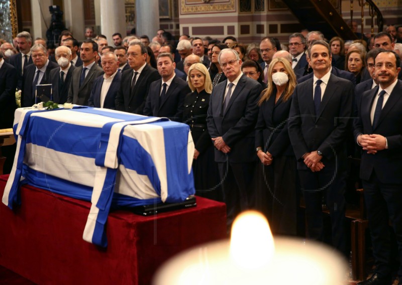 GREECE COSTAS SIMITIS FUNERAL