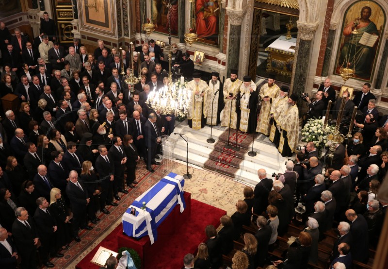 GREECE COSTAS SIMITIS FUNERAL