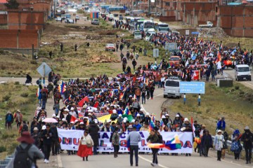 BOLIVIA CRISIS MARCH