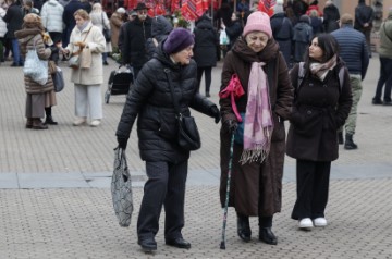 Umirovljenici na glavnom zagrebačkom trgu