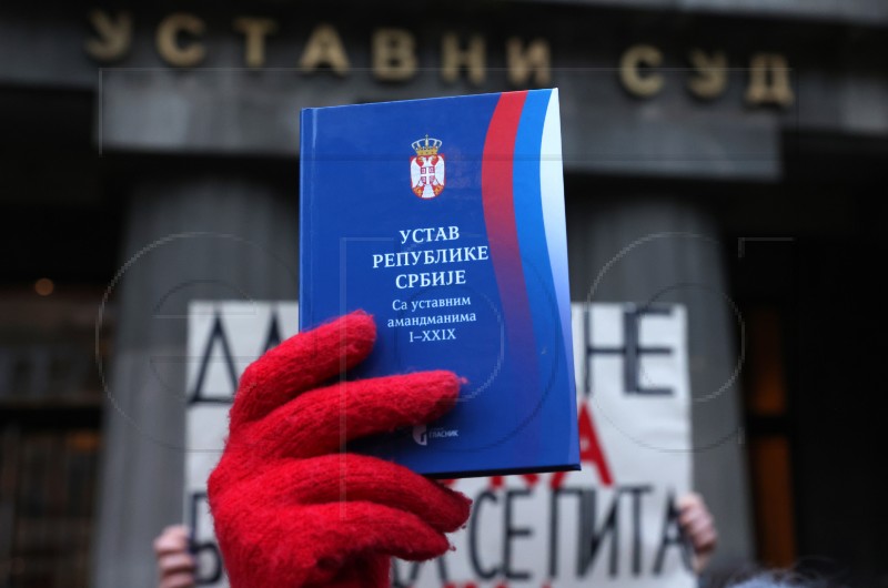 SERBIA ACCIDENT STUDENT PROTEST