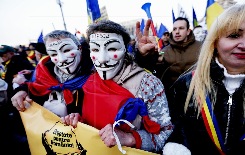 ROMANIA PRESIDENTIAL ELECTIONS PROTEST