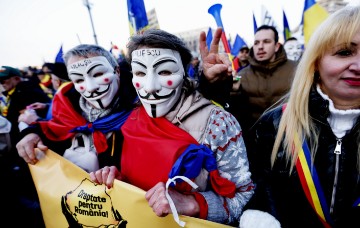 ROMANIA PRESIDENTIAL ELECTIONS PROTEST