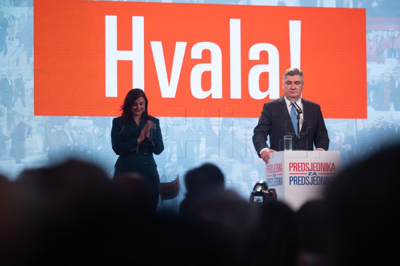 Zoran Milanović po drugi puta izabran za Predsjednika Republike Hrvatske